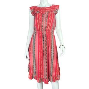 Loft MIDI Dress, Size S, Red